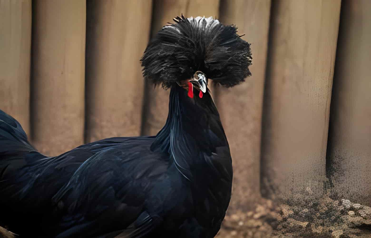 Black Crested White Polish